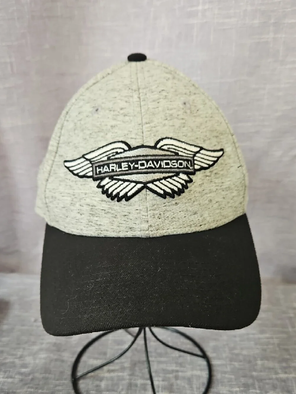 Harley-Davidson Heather Gray & Black Wing Emblem Cap